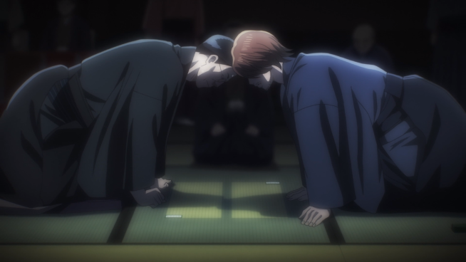Chihayafuru - Harada and Suo face the luck of the draw.